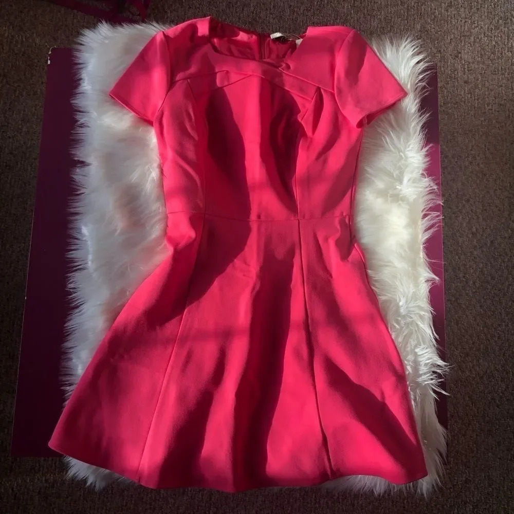 Halston Heritage Mini Fit & Flare Dress - Picture 4 of 8